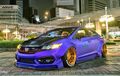 Honda Civic Si Pasang Wide Body Kit dan Berjubah Ungu Mencolok