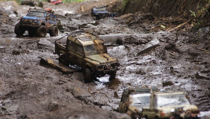 Jalur off-road RC Adventure di event Sukawana Challenge masih terbilang 'light offroad'.