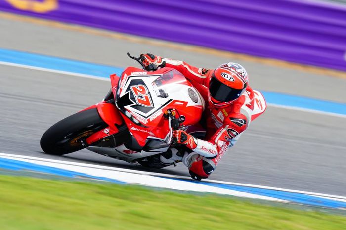 Andi Gilang ketika berlaga di ARRC Buriram, Thailand (26-27/3/2022)