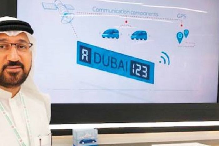 Pelat nomor canggih yang dikembangkan di Dubai