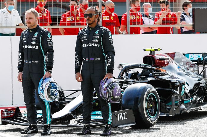 Valtteri Bottas dan Lewis Hamilton