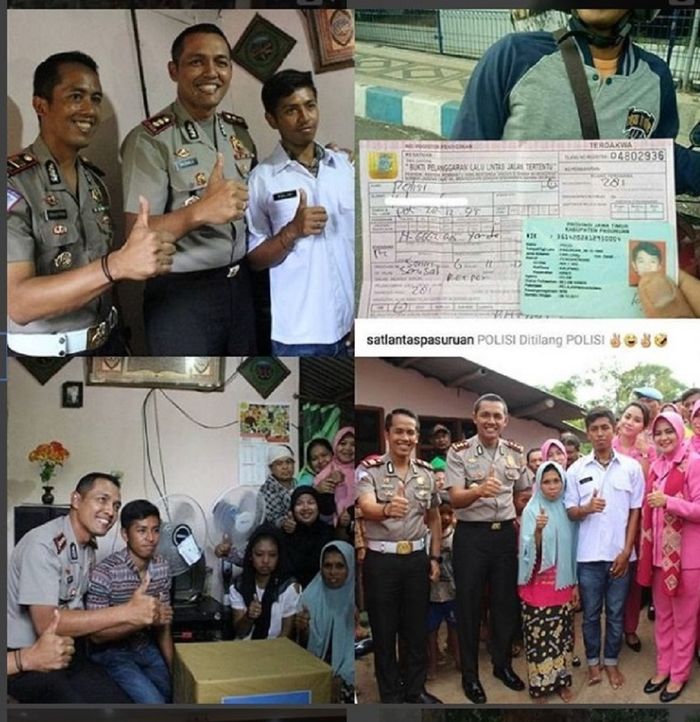 Polisi akhirnya punya SIM dan bekerja di kantor Polisi di Pasuruan, Jawa Timur