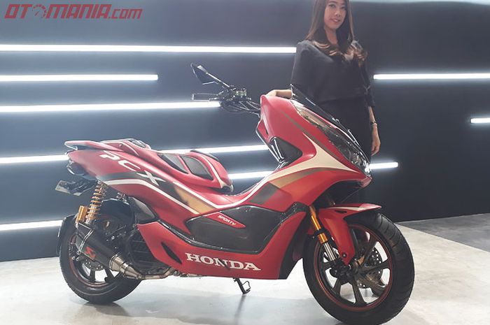 All New Honda PCX 150 konsep Red Sporty