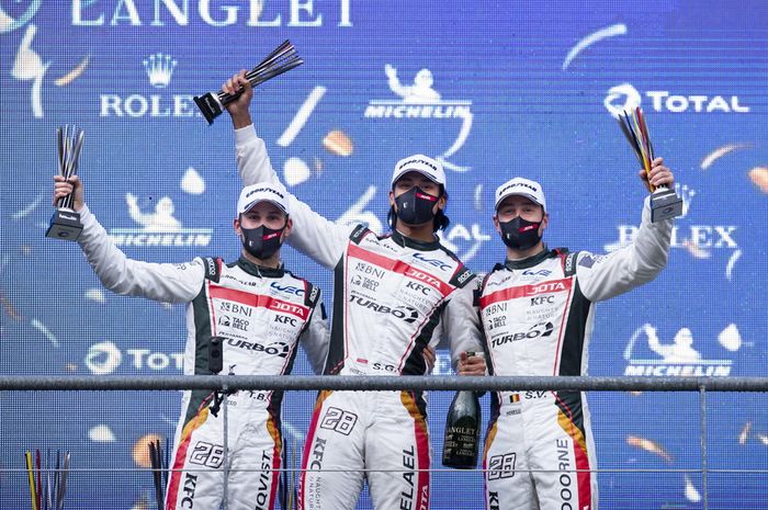 Tom Blomqvist, Sean Gelael dan Stoffel Vandoorne naik podium tiga di balap ketahanan 6 Jam Spa-Francorchamps 2021