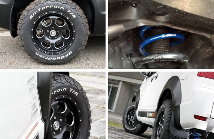 Detail ubahan kaki-kaki Mitsubishi Delica