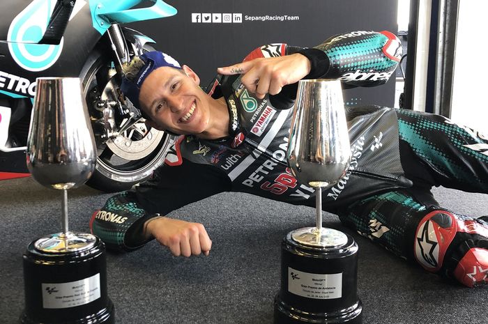 Data Fabio Quartararo terbongkar, ini rahasianya bisa menang dua kali beruntun di MotoGP Spanyol  2020 dan MotoGP Andalusia 2020