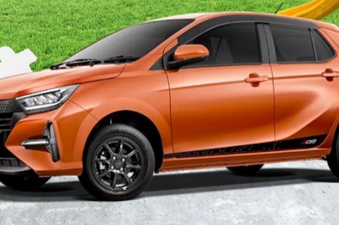 Warna baru Metallic Orange pada Daihatsu Ayla terbaru