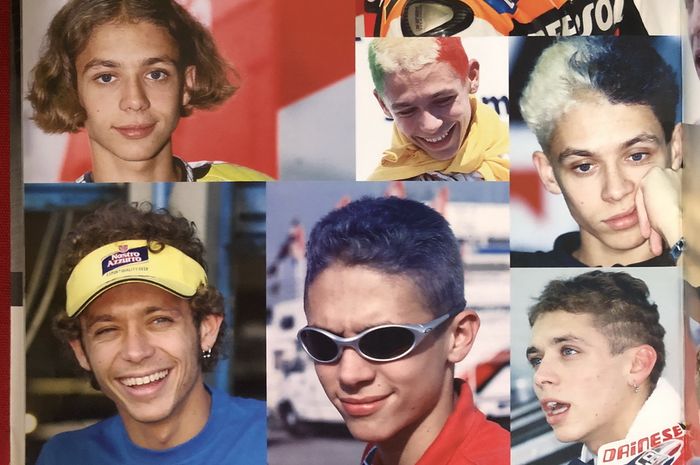 Berbagai gaya rambut Valentino Rossi