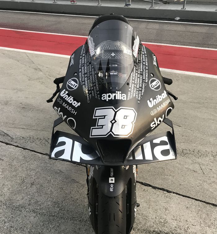 Jelang tes pramusim Sepang, Aprilia menunjukkan motor barunya RS-GP 2020 yang akan digunakan untuk MotoGP musim ini