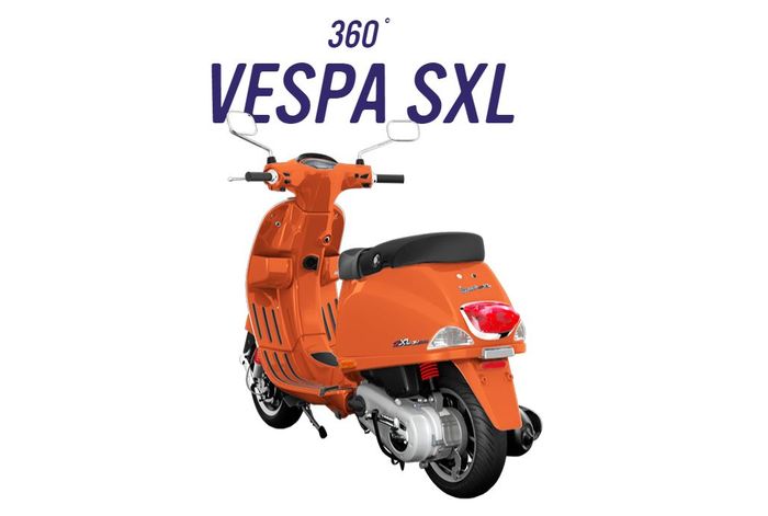 desain buritan Vespa SXL.