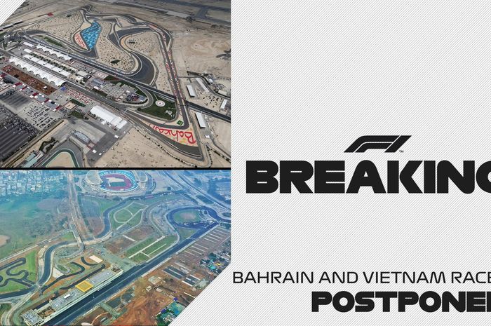 Setelah membatalkan seri Australia, F1 mengumumkan bakal menunda F1 Bahrain dan F1 Vietnam karena virus corona