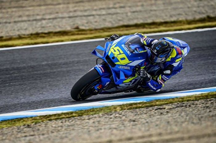 Catatan hari pertama MotoGP Jepang oleh pembalap Suzuki, Sylvain Guintoli, tidak dipakai