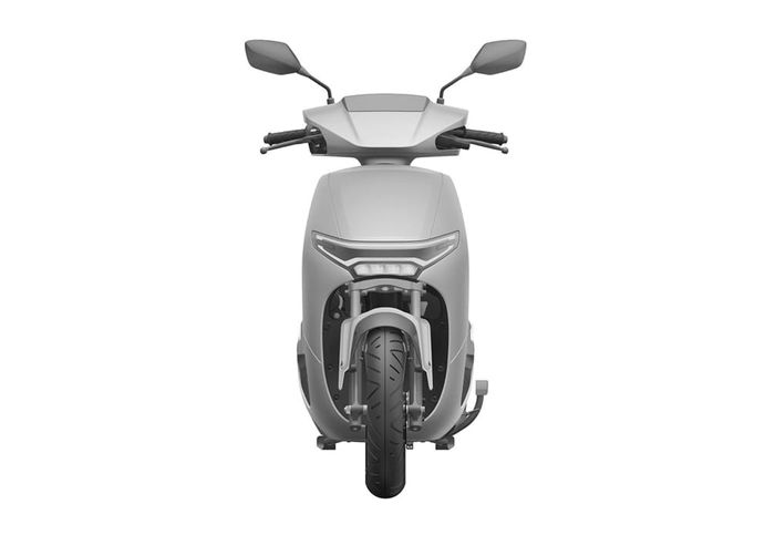 Tampilan depan Honda SC e: produksi massal, headlamp LED mendominasi muka