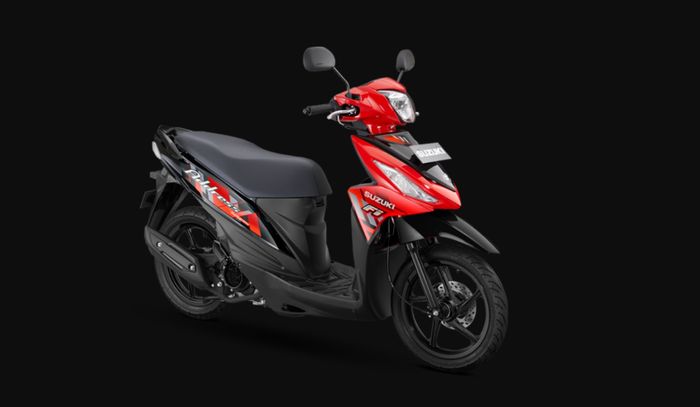 Suzuki Address FI Stronger Red-Titan Black