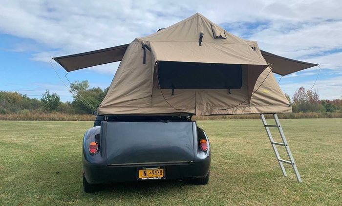 VW Kodok ini juga dipasangkan tenda berukuran cukup besar
