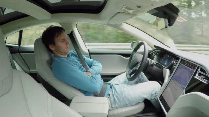 Ilustrasi pengemudi tidur di mobil