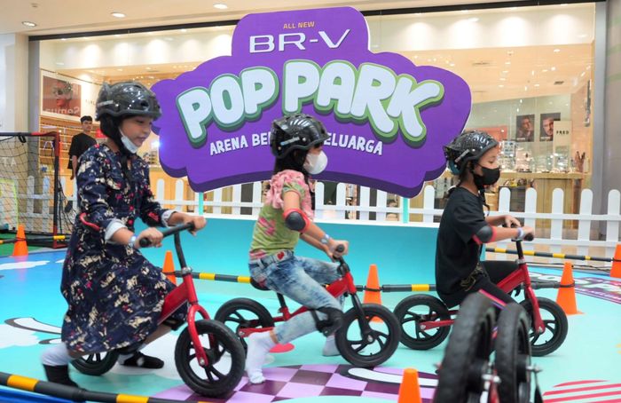 Permainan push bike di All New BR-V Pop Park Medan.