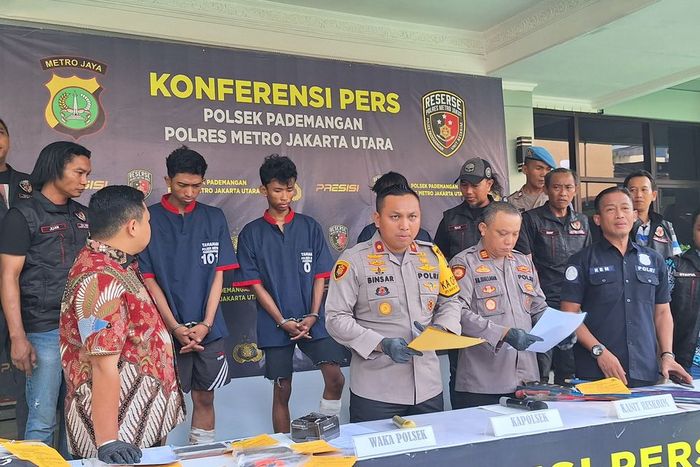 Pres rilis kasus maling spion mobil di Jakarta Utara