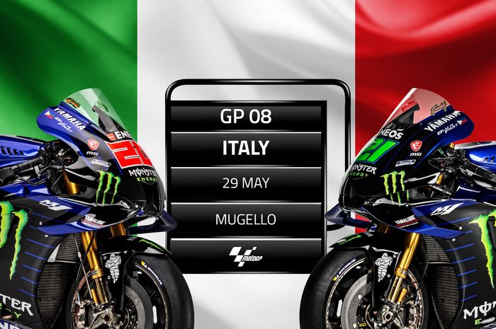 MotoGP Italia 2022 di sirkuit Mugello, juga merupakan balapan kandang bagi tim Monster Energy Yamaha