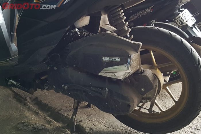 Area letak menumpuknya kotoran setelah motor menerjang hujan