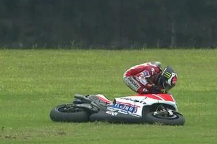 Jorge Lorenzo dalam kondisi bahaya di Ducati