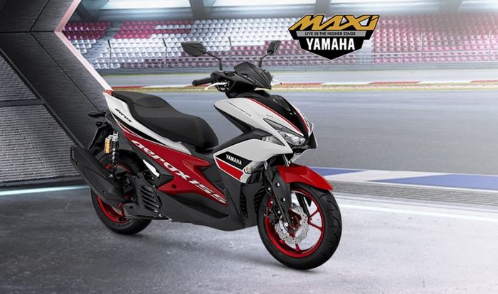 Tampilan Yamaha Aerox R-Version dengan warna baru