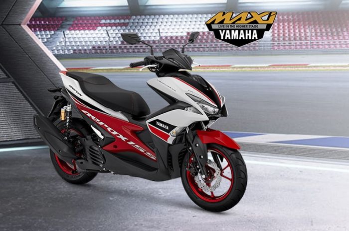 Tampilan Yamaha Aerox R-Version dengan warna baru