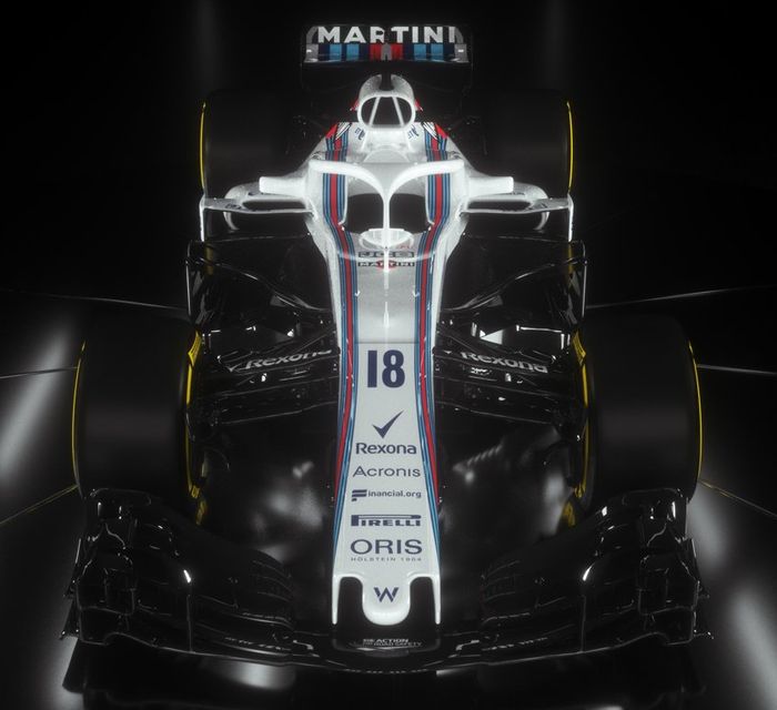 Mobil Williams FW41 untuk musim balap F1 2018