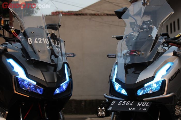 Custom DRL dan devil eye di Honda ADV 150.