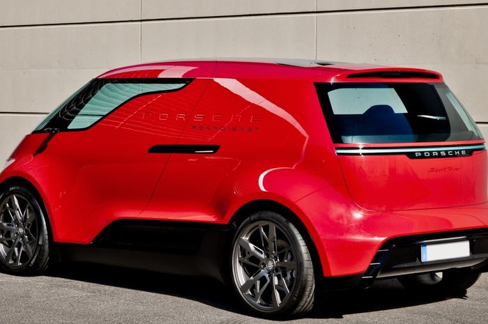 Bagian buritan Porsche Vision Renndienst