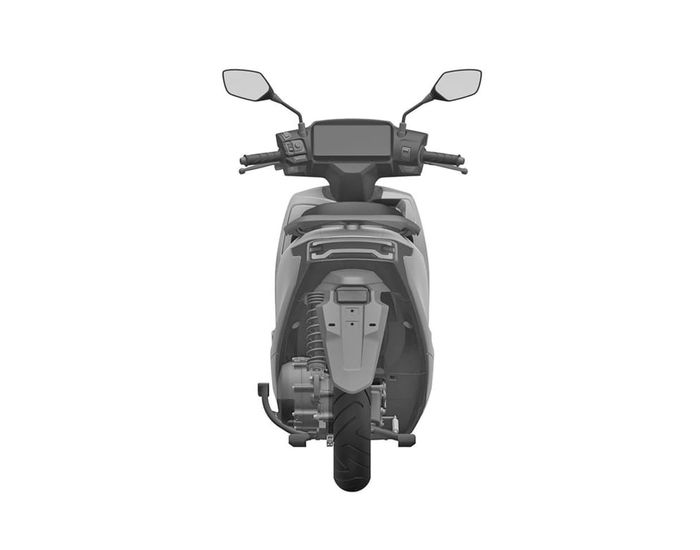 Buritan Honda SC e: versi massal, simpel dengan lampu belakang menyatu