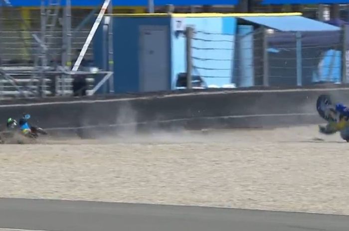 Franco Morbidelli kecelakaan di FP3 MotoGP Belanda
