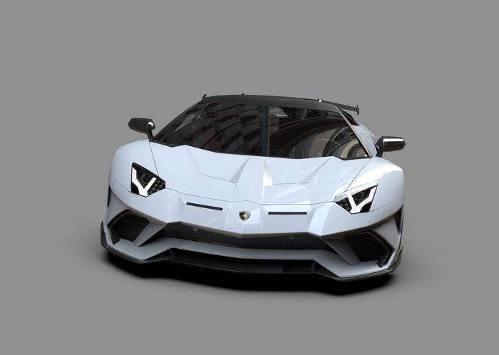 Tampilan depan modifikasi Lamborghini Aventador garapan Duke Dynamics