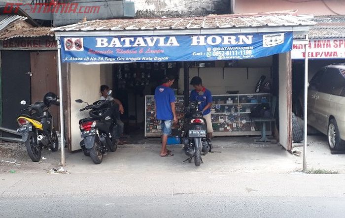 Batavia Horn, bengkel spesialis klakson di Kelapa Dua, Depok.