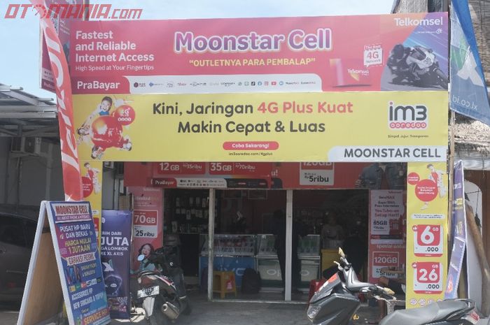 Moonstar Cell, konter HP viral langganan pembalap MotoGP