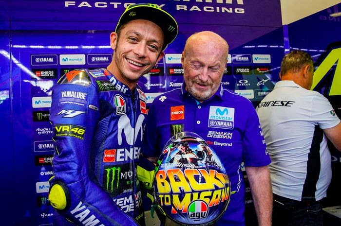 Valentino Rossi akan tampil dengan livery helm khusus untuk MotoGP San Marino