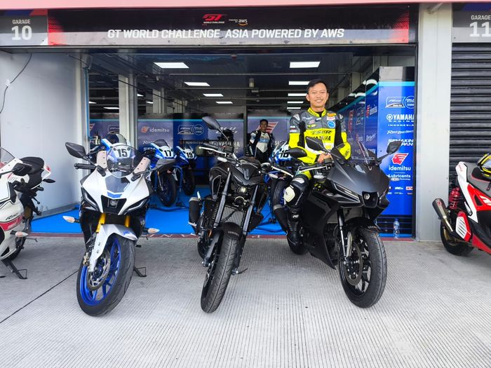 Ada dua unit Yamaha R25 dan MT25 yang disiapkan PT Yamaha Indonesia Motor Manufacturing