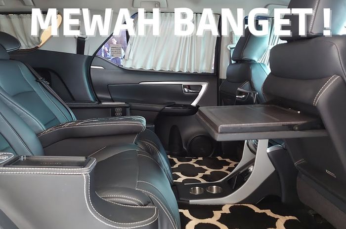 Modifikasi kabin Toyota Fortuner GR Sport garapan Baze Luxury Bus