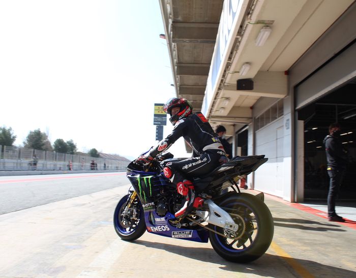 Turut hadir Fabio Quartararo, yang menjadi satu-satunya wakil Yamaha dalam pengujian di Barcelona