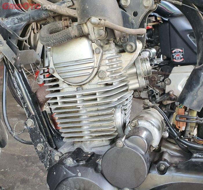 Ilustrasi blok silinder Honda Tiger yang sering jadi modifikasi Herex style