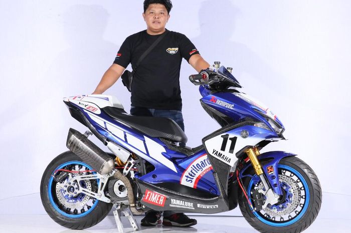 Yamaha Aerox juara kelas Master Customaxi Bandung