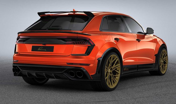 Tampilan belakang modifikasi Audi RS Q8 Racikan Lumma Design