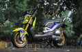 Honda Zoomer-X Tampil Ciamik, Dibalut Nastro Azzuro, Part Brembo dan Ohlins Ikut Nempel
