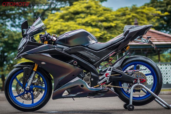 Yamaha R15 Sok Depan Dipesan Khusus, Satu Tabung Rem Rp 500 Ribu, Paling Mewah Se-Indonesia?