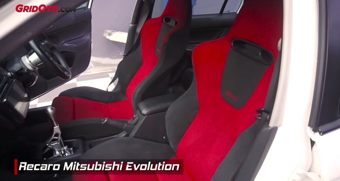 Langsung pasang jok Recaro asli dari Mitsubishi Evolution