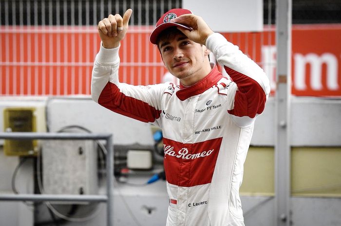 Pembalap tim Sauber, Charles Leclerc meraih point keduanya di GP F1 Spanyol