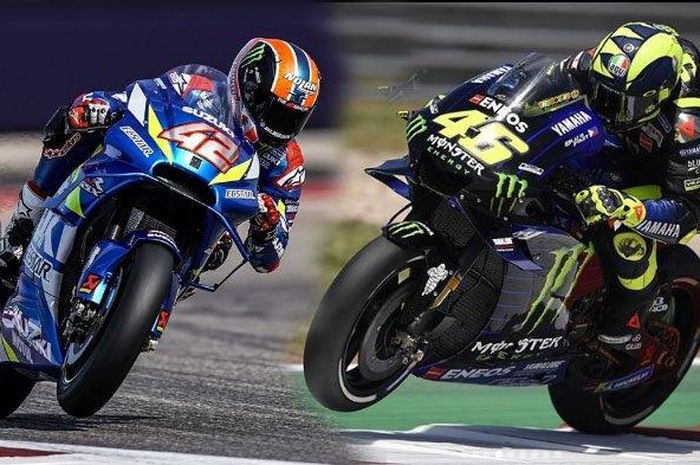 Dinilai masih kompetitif bisa meraih kemenangan, Alex Rins tak setuju Valentino Rossi pensiun di MotoGP 2020
