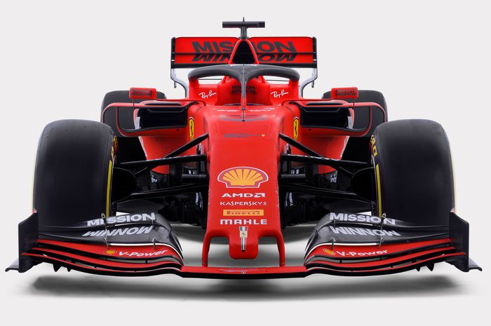 Mobil F1 2019 mengalami sejumlah perubahan desain dibanding tahun lalu, seperti Ferrari SF90 ini