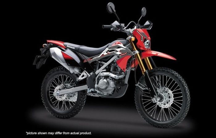 Warna merah pada KLX 150BF SE