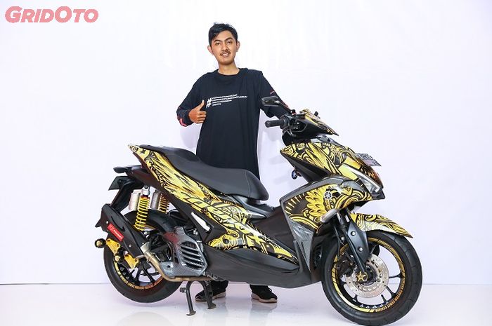 Galih owner Aerox juara kelas Daily di Denpasar